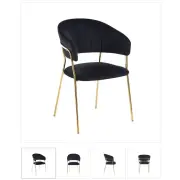 krzesło k4za czarne 3d